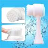 Silicone Face Cleansing Brush Double-Sided Facial Cleanser Blackhead Removal Product Pore Cleaner Exfoliator Face Scrub Brush